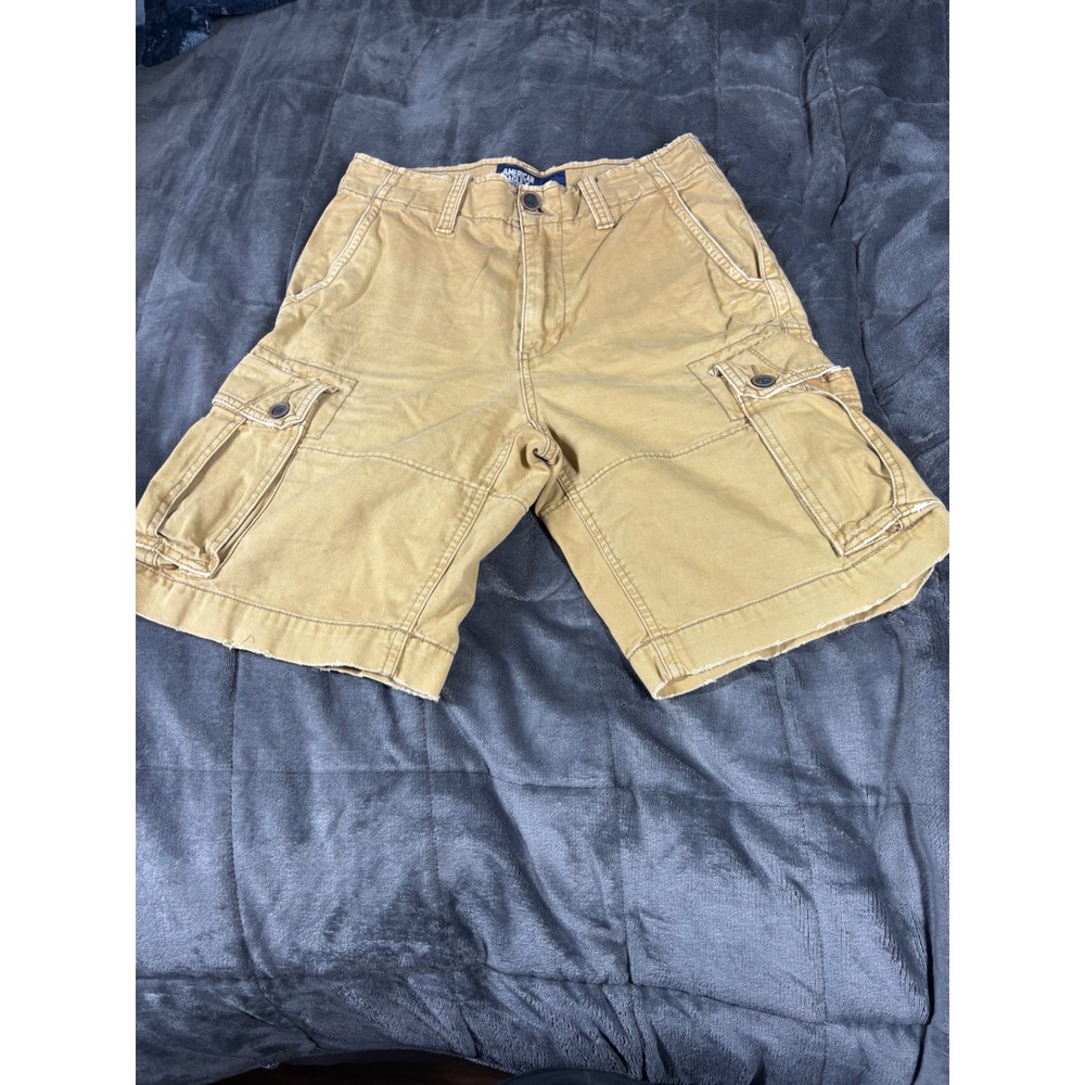 American‎ Eagle Outfitters Cargo Shorts Tan Mens Size 30 Khaki Utility Pockets